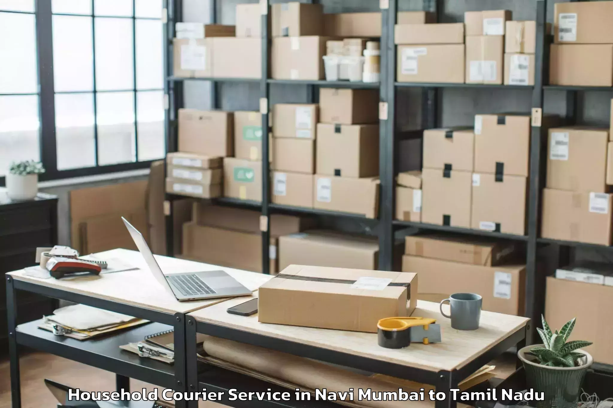 Top Navi Mumbai to Sathankulam Household Courier Available